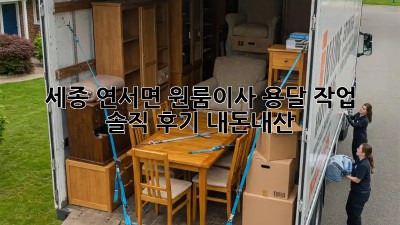 세종 연서면 원룸이사 용달 작업 🚚 💨 솔직 후기! #내돈내산